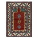 Reproduction of an antique Caucasian Kazak Prayer Rug. 100% Wool. Natural Dyes