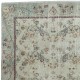 Vintage Handmade Beige Turkish Accent Rug with Floral Design
