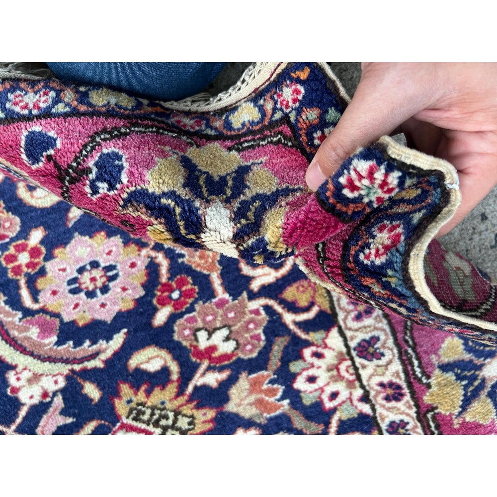 Rare Vintage Turkish Manchester Kayseri Rug