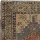 Traditional Turkish Tribal Rug, Vintage Oriental Carpet, Wool Pile