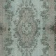 Contemporary Handmade Blue Color Area Rug, Hand Knotted Turkish Floor Covering