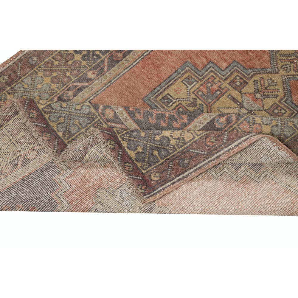 One of a kind Vintage Handmade Turkish Oriental Rug for Traditional Interiors 100% Wool