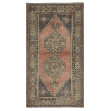 One of a kind Vintage Handmade Turkish Oriental Rug for Traditional Interiors 100% Wool