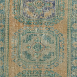 Vintage Runner Rug for Kitchen. Handmade Hallway Rug. Turkish Stair Rug. Corridor Rug