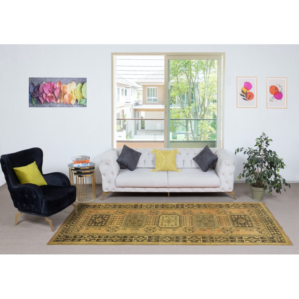 Rustic Kitchen Rug. Vintage Runner Rug. Handmade Hallway Rug. Stair Rug. Turkish Corridor Rug