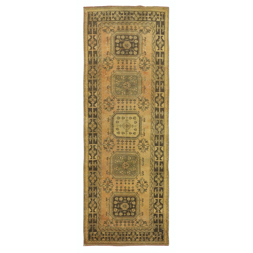 Rustic Kitchen Rug. Vintage Runner Rug. Handmade Hallway Rug. Stair Rug. Turkish Corridor Rug