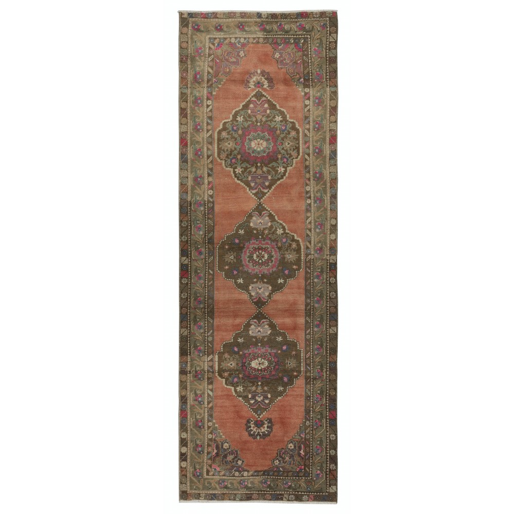 Traditional Handmade Hallway Runner. Kitchen Rug. Corridor Rug. 1960s Stair Rug. Entryway Rug