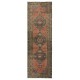 Traditional Handmade Hallway Runner. Kitchen Rug. Corridor Rug. 1960s Stair Rug. Entryway Rug