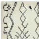 Contemporary Handmade Moroccan Berber Tulu Rug, 100% Natural Wool