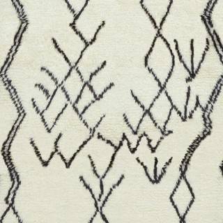 Contemporary Handmade Moroccan Berber Tulu Rug, 100% Natural Wool