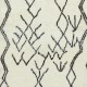 Contemporary Handmade Moroccan Berber Tulu Rug, 100% Natural Wool