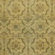 Handmade Floral Patterned Turkish Rug in Yellow Color, Contemporary Anti-bacterial Floor Covering