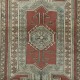 One of a kind Vintage Handmade Turkish Rug, 100% Wool