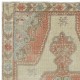 One of a kind Vintage Handmade Turkish Area Rug with Medallion Design