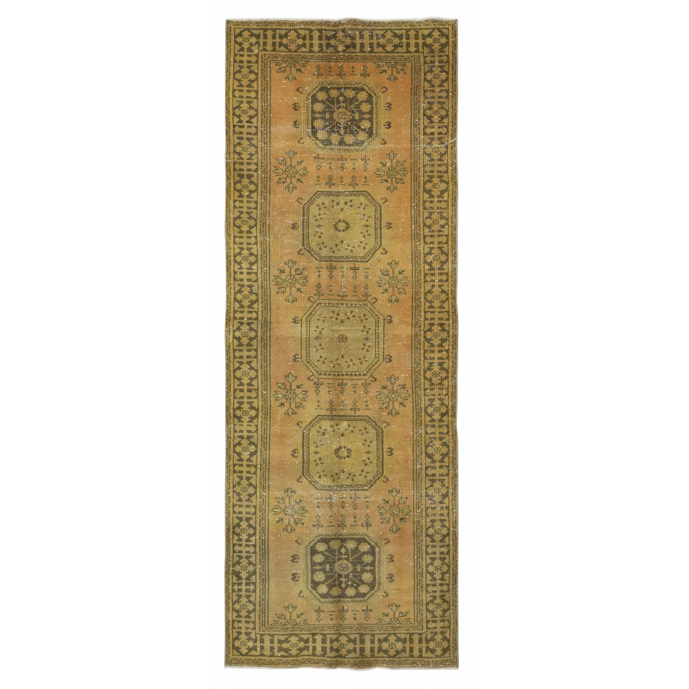 Rustic Kitchen Rug. Vintage Runner Rug. Handmade Hallway Rug. Stair Rug. Turkish Corridor Rug