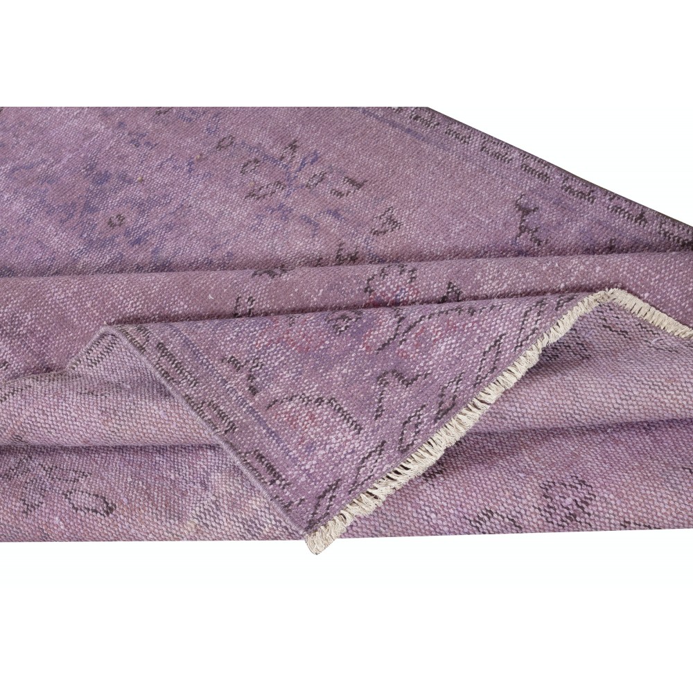 Decorative Handmade Area Rug for Kitchen. Modern Turkish Floor Covering for Living Room