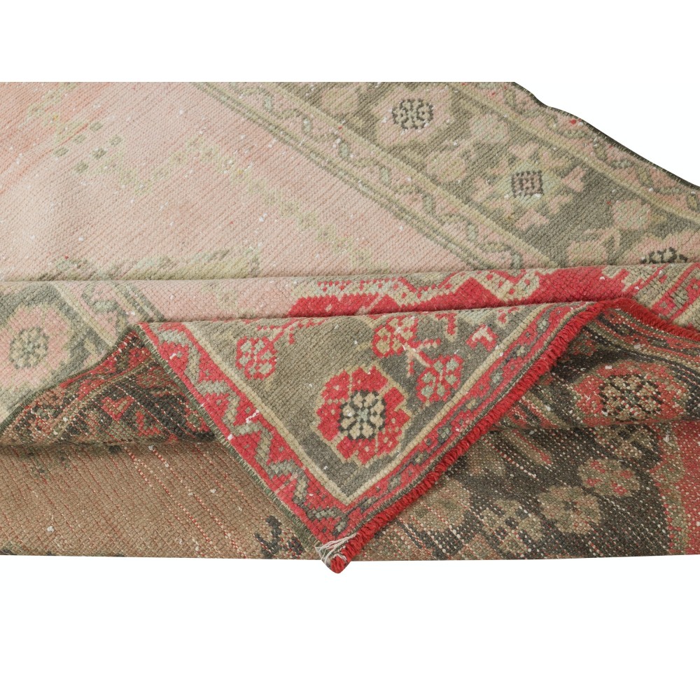 Vintage Runner Rug for Kitchen. Handmade Hallway Rug. Turkish Stair Rug