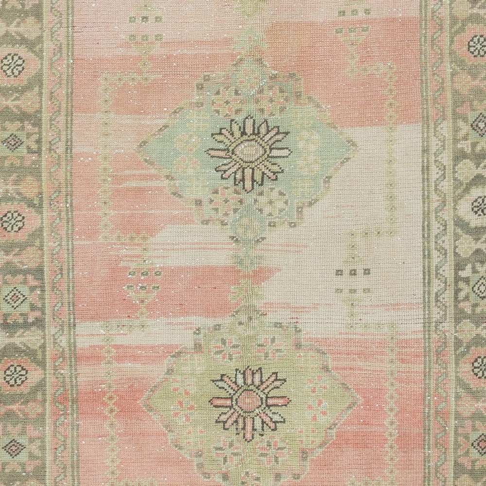 Vintage Runner Rug for Kitchen. Handmade Hallway Rug. Turkish Stair Rug