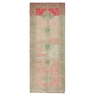 Vintage Runner Rug for Kitchen. Handmade Hallway Rug. Turkish Stair Rug