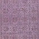 Contemporary Floral Patterned Area Rug in Purple, Hand-Knotted in Turkey