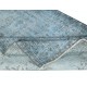Light Blue Color Handmade Turkish Wool Area Rug for Contemporary Interiors