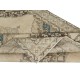 Vintage Runner Rug for Kitchen. Handmade Hallway Rug. Oushak Stair Rug. Corridor Rug. Beige Entryway Rug