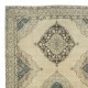 Vintage Runner Rug for Kitchen. Handmade Hallway Rug. Oushak Stair Rug. Corridor Rug. Beige Entryway Rug