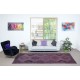 Handmade Hallway Runner. Kitchen Rug. Corridor Rug. Purple Color Stair Rug