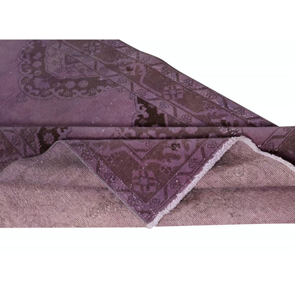 Handmade Hallway Runner. Kitchen Rug. Corridor Rug. Purple Color Stair Rug