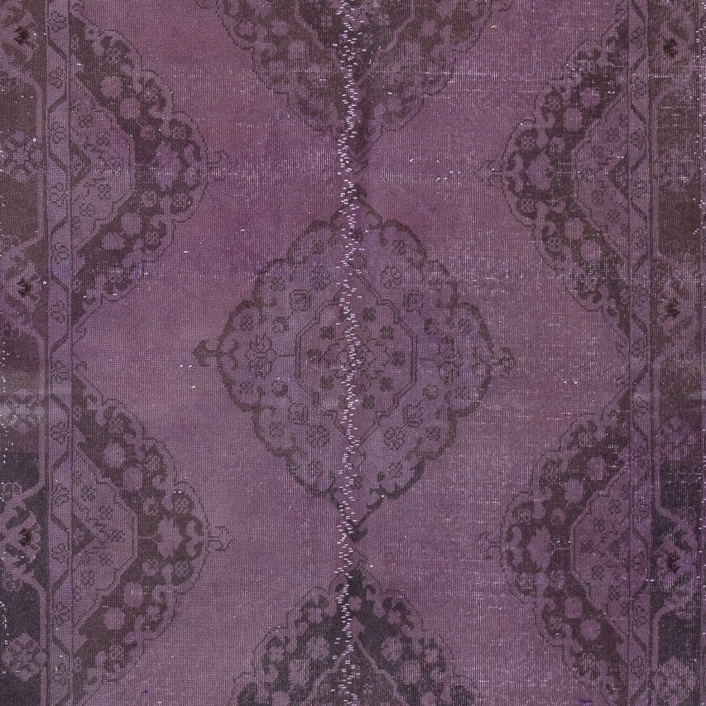 Handmade Hallway Runner. Kitchen Rug. Corridor Rug. Purple Color Stair Rug