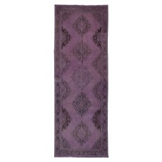 Handmade Hallway Runner. Kitchen Rug. Corridor Rug. Purple Color Stair Rug