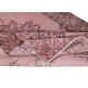 Contemporary Area Rug in Pink. Hand-Knotted in Turkey. Wool pile on cotton foundation