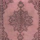 Contemporary Area Rug in Pink. Hand-Knotted in Turkey. Wool pile on cotton foundation