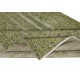 Hand-Made Floral Patterned Rug from Turkey. Green Color Re-Dyed Area Rug