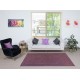 Hand-Made Purple Floor Rug from Turkey, Redyed Bohem Carpet for Living Room