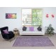 Mauve Purple Color Area Rug, Handmade Turkish Floor Rug, Bohemian Home Decor