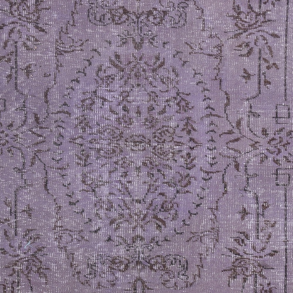 Mauve Purple Color Area Rug, Handmade Turkish Floor Rug, Bohemian Home Decor