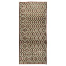 Vintage Runner Rug for Hallway. Floral Design Corridor Rug. Handmade Stair Rug