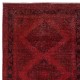 Dark Red Hallway Runner. Kitchen Rug. Handmade Corridor Rug. Stair Rug. Entryway Rug