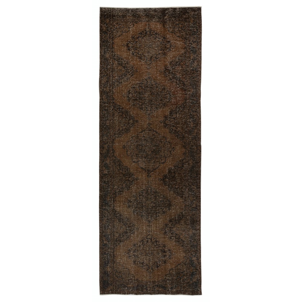 Brown Hallway Runner. Kitchen Rug. Handmade Corridor Rug. Stair Rug. Entryway Rug