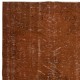 Modern Area Rug in Orange, Handwoven and Handknotted in Turkey