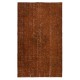 Modern Area Rug in Orange, Handwoven and Handknotted in Turkey
