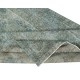 Teal Blue Color Wool Area Rug. Handmade Turkish Rug. Modern Home Decor