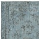Light Blue Color Handmade Turkish Wool Area Rug for Modern Home and Office Decor