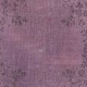 Purple Color Handmade Wool Area Rug from Turkey, Great 4 Modern Interiors