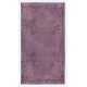 Purple Color Handmade Wool Area Rug from Turkey, Great 4 Modern Interiors