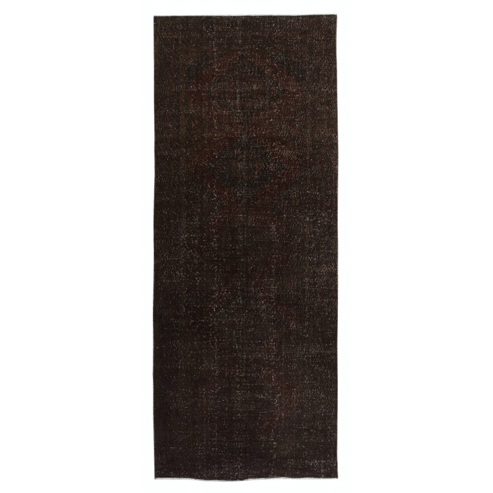 Handmade Hallway Runner. Kitchen Rug. Brown Corridor Rug. Stair Rug. Entryway Rug
