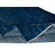 Modern Area Rug in Solid Navy Blue, Hand-woven and Hand-knotted in Turkey