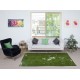 Contemporary Hand-knotted Area Rug. Green Color Turkish Floor Covering