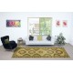 Handmade Hallway Runner. Kitchen Rug. Corridor Rug. Yellow Color Stair Rug